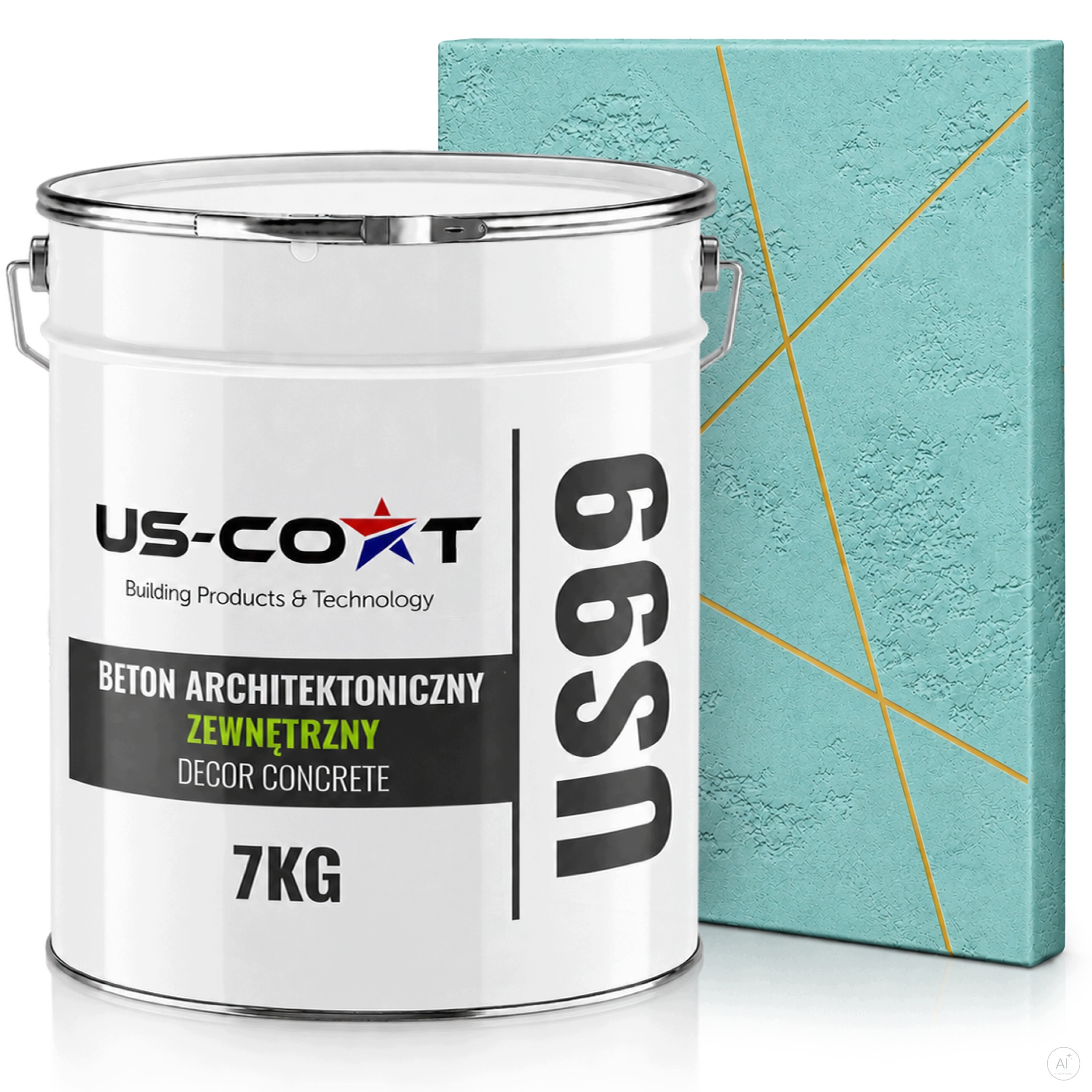Vnější Architektonický Beton Tyrkysový H1441 5 m2 7 kg Omítka Na Zeď