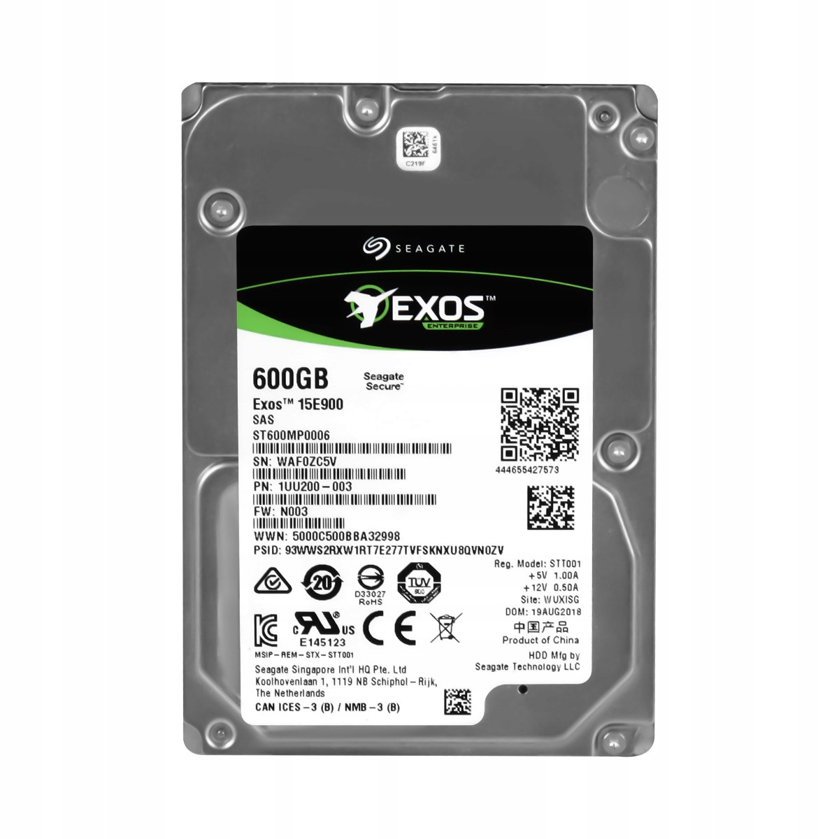 Seagate Exos 15E900 600GB 15K 256MB SAS-3 2.5" ST600MP0006