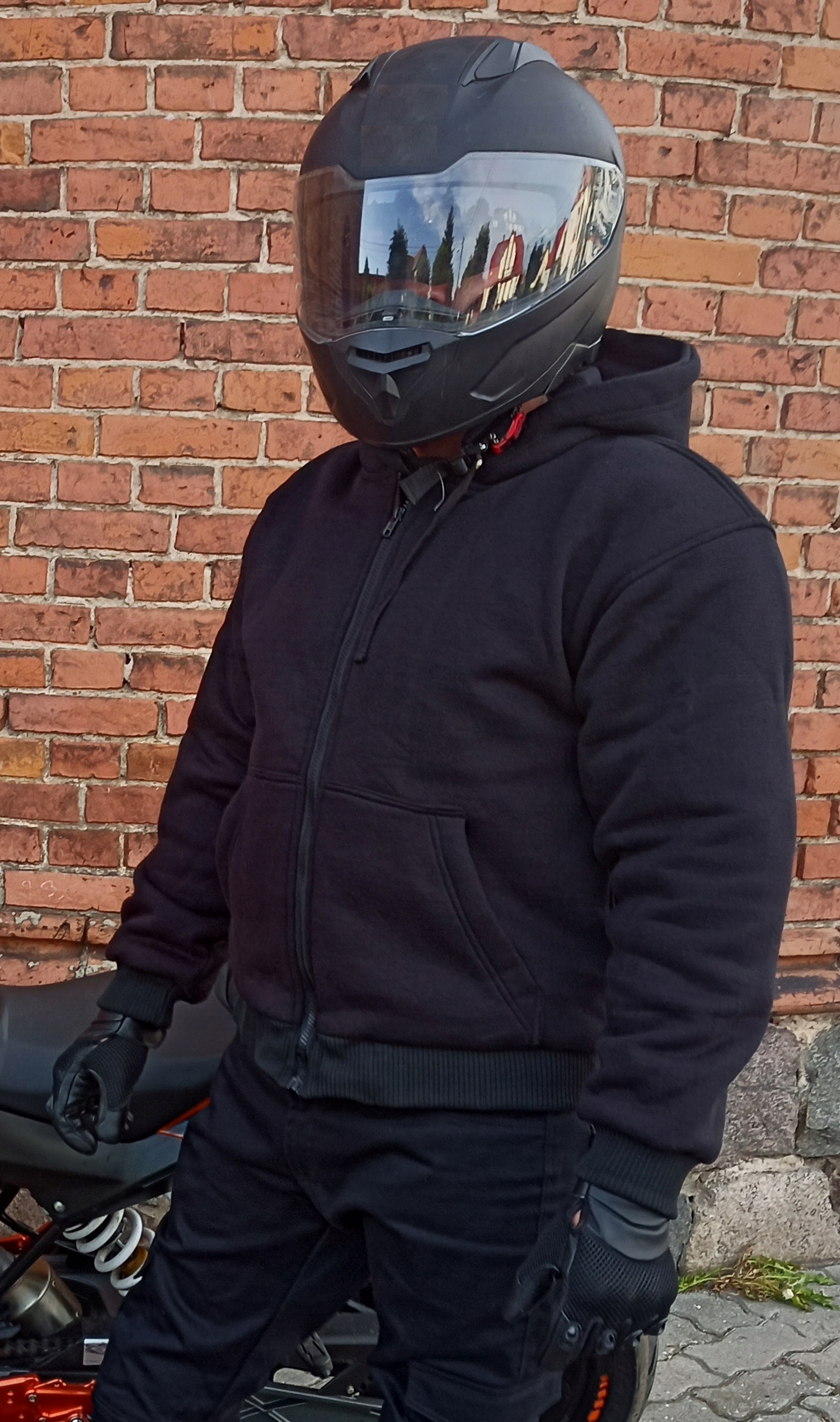 Summer ideálna na slnečné dni Motocyklová mikina s kapucňou čierna 2XL