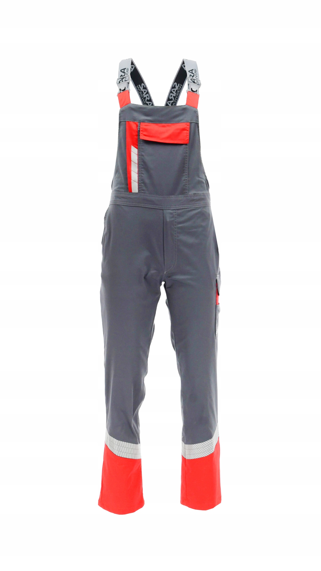 Spodnie Robocze Antystatyczne Ogrodniczki Rozciągliwe Odblaskowe Piorun 33