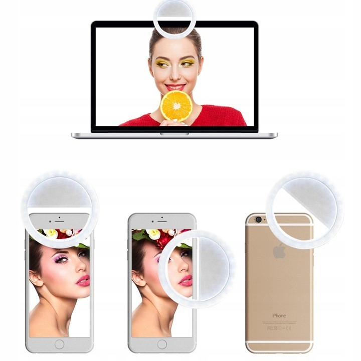 LAMPA SELFIE PIERŚCIENIOWA LED DO TELEFONU LAMPKA Marka VERK GROUP