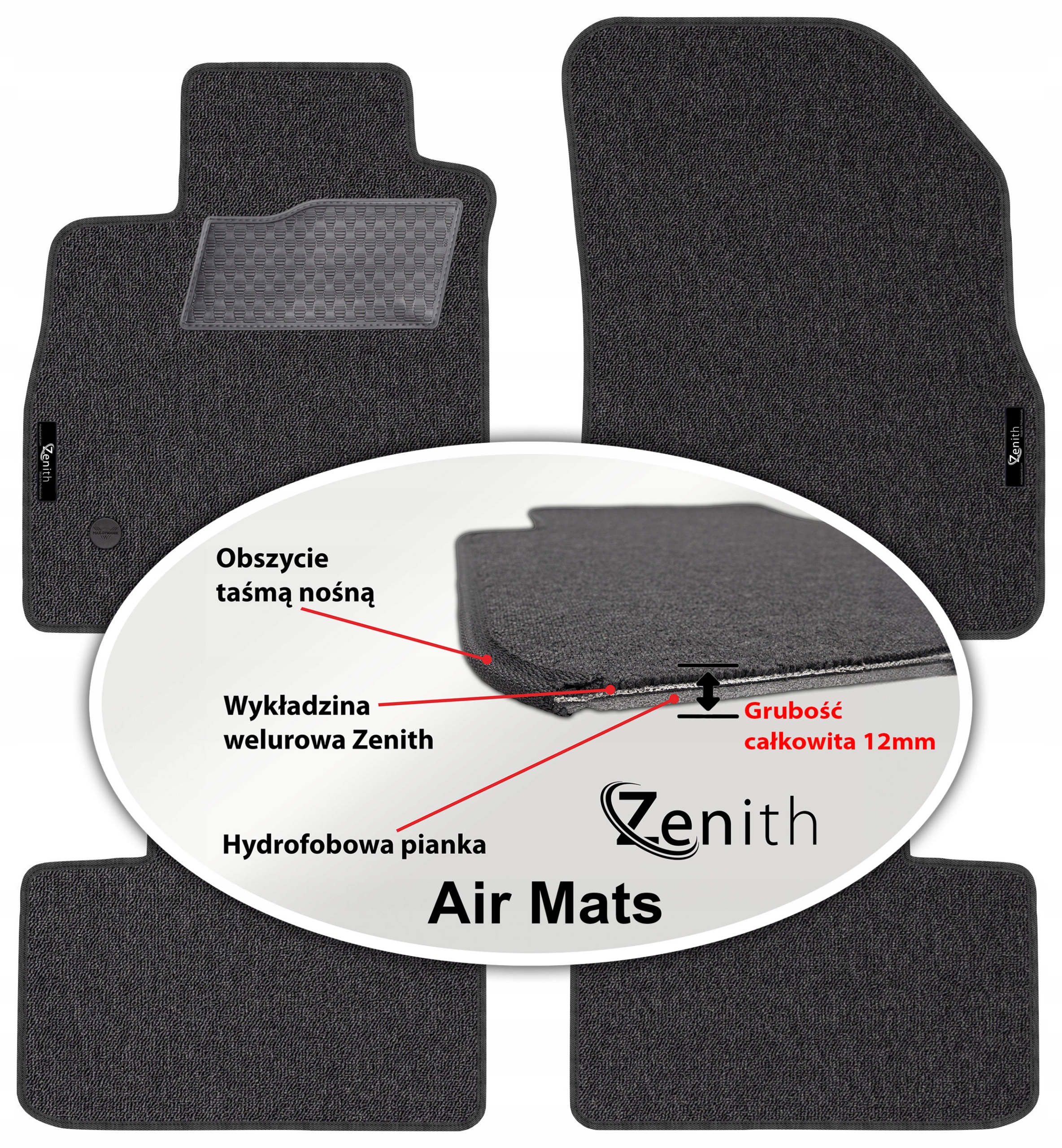 Renault Talisman 2015 – Velurové koberce do auta Zenith Air Mats