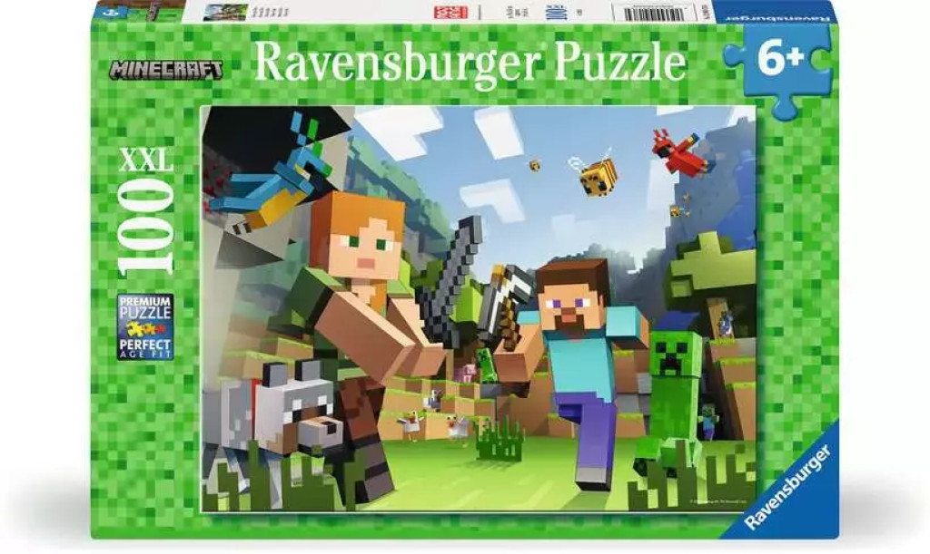 Puzzle 100 elementów. Minecraft Ravensburger