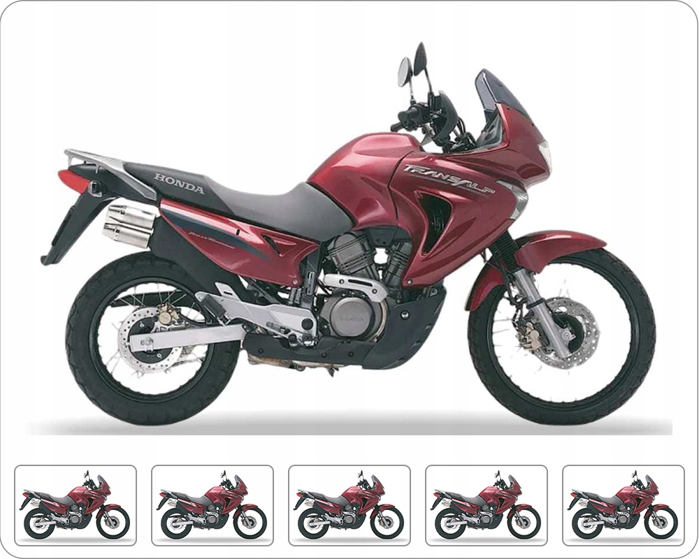 Samolepky Juula Pro Honda XL 650 V Transalp 2006 Tmavě Červená R296