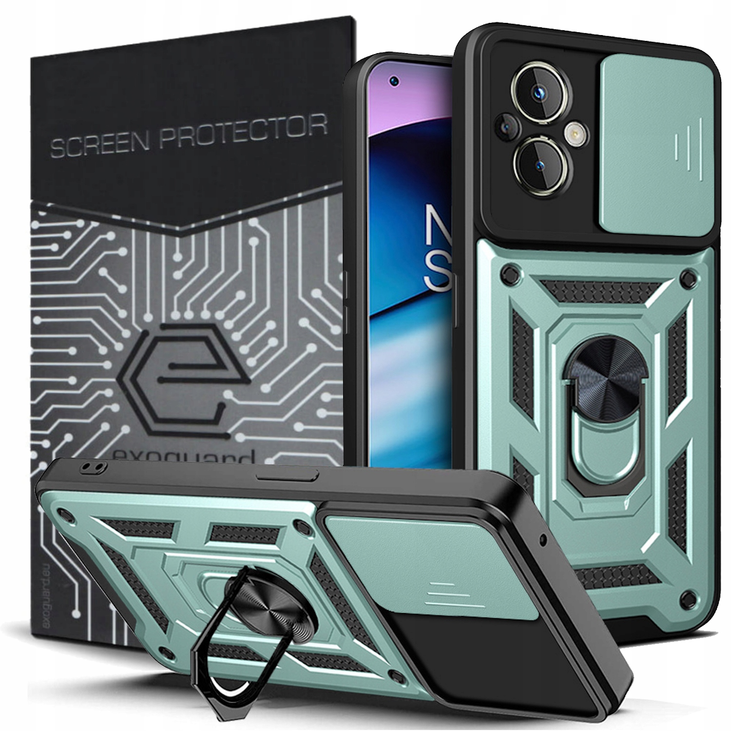 

Obudowa Etui Pancerne Szkło do Oppo Reno 7 Lite