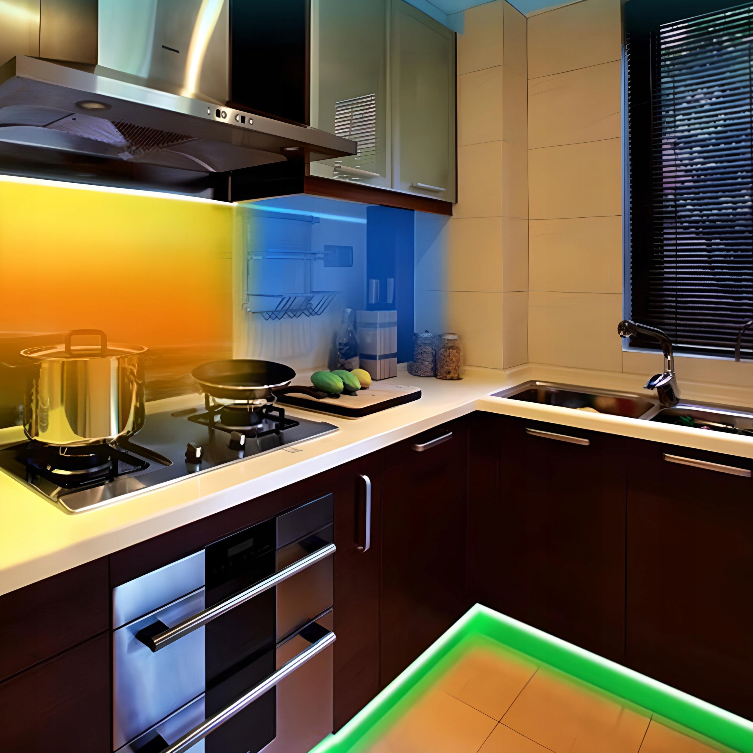 TAŚMA LED SMD WODOODPORNA 5M RGB KOLOROWA + PILOT Długość 5 m