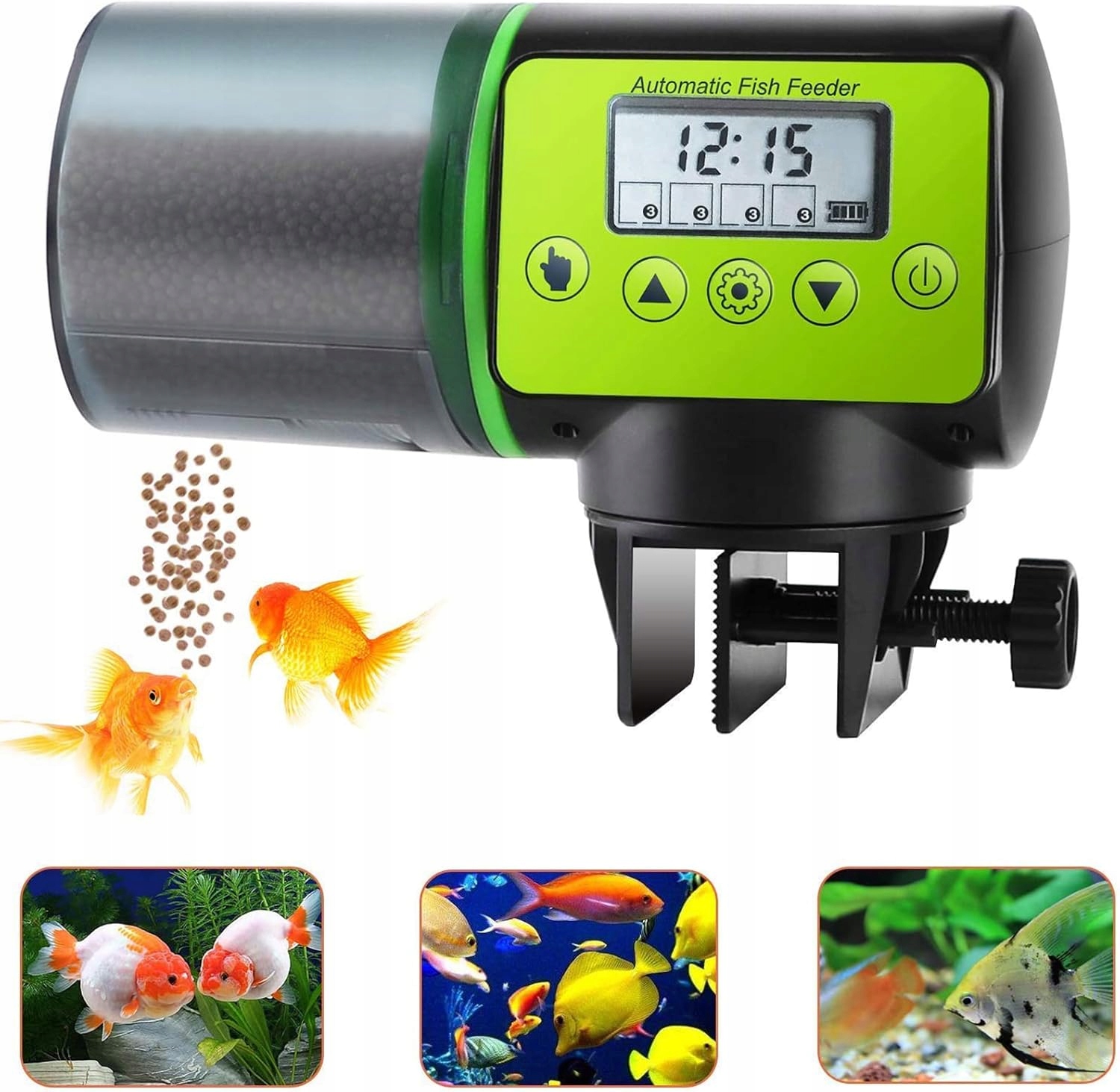 Levně Automatický Krmík Na Ryby 200 ML Napájený Dávkovač Potravy Krmící kruh