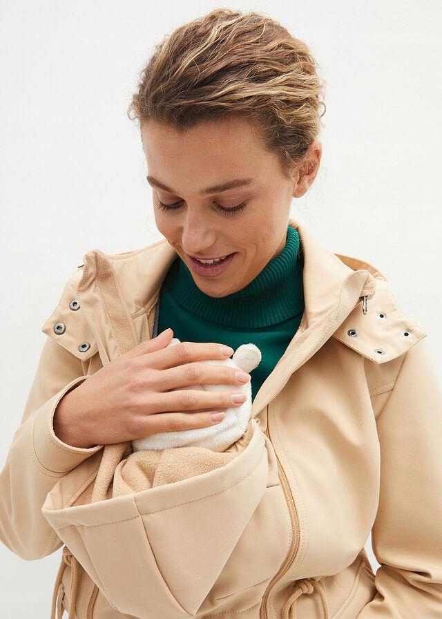 KURTKA CIĄŻOWA BONPRIX 44 Kolor beżowy