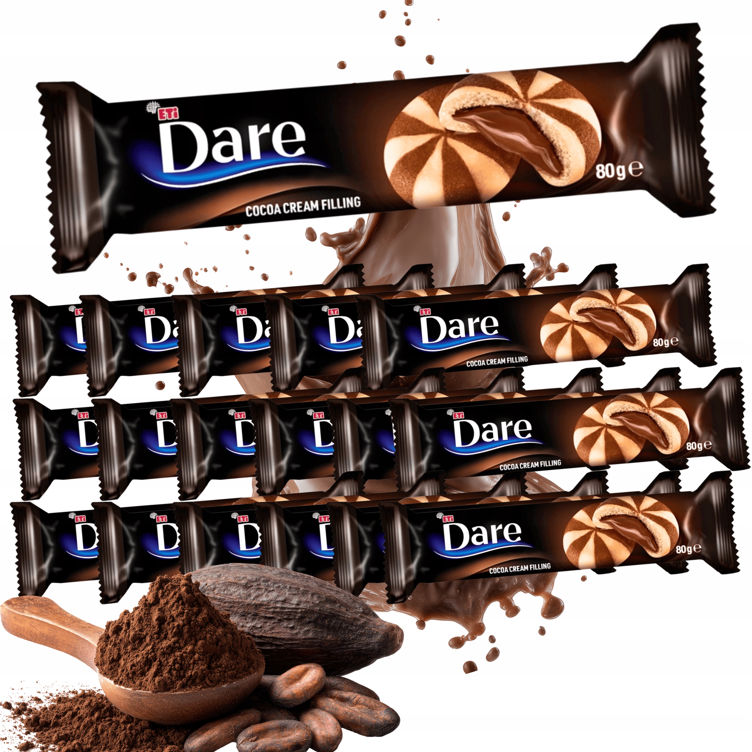 Eti Dare ciastka mozaikowe z kremem kakaowym ciasteczka 18x80g