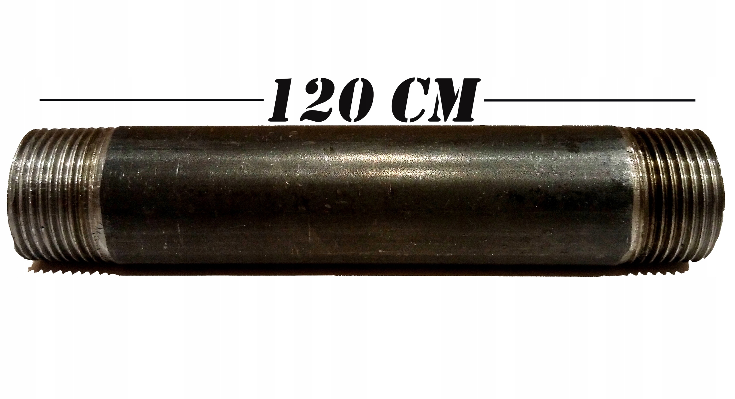 

Rura stalowa czarna gwintowana 1" 120 cm