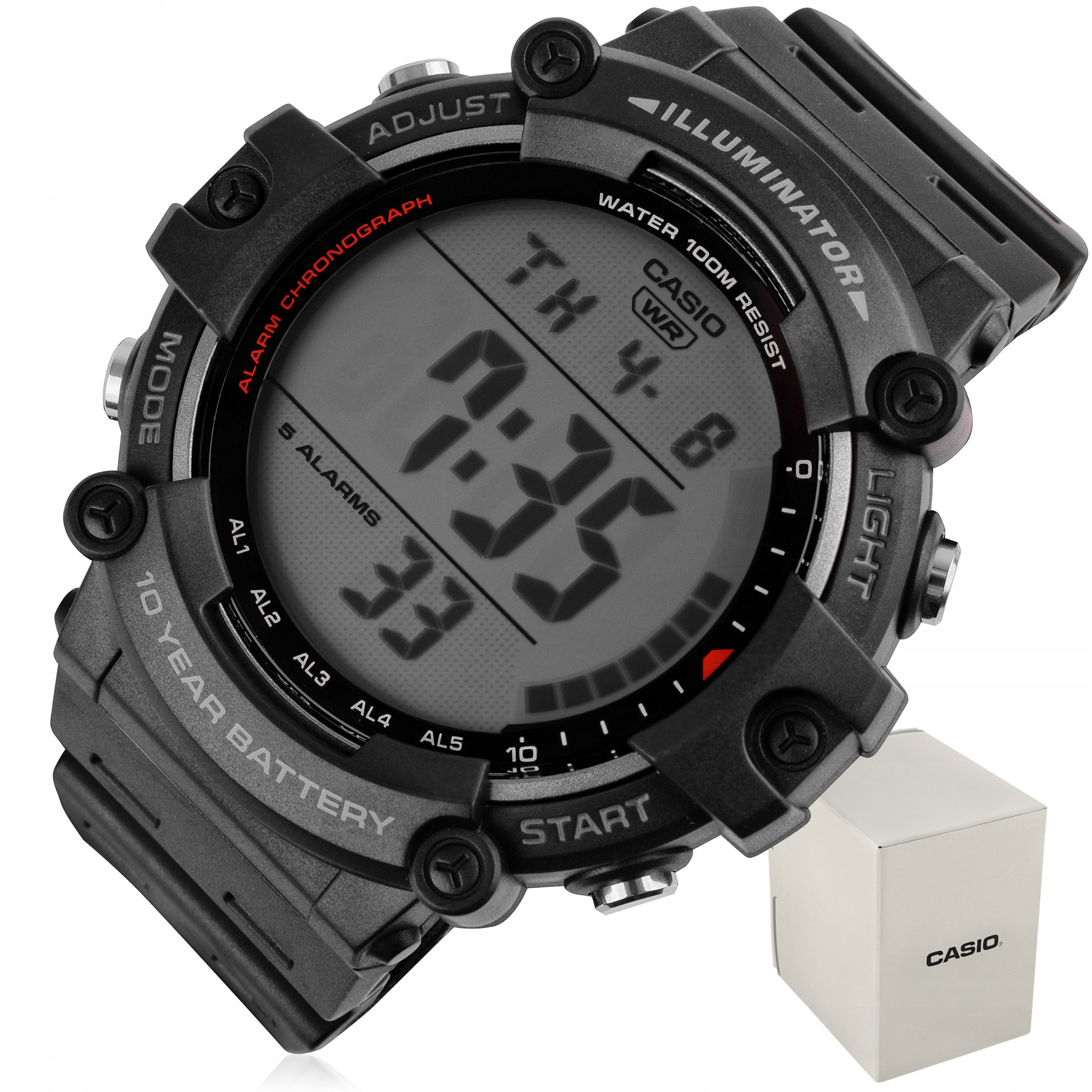 Pánské Hodinky Casio AE-1500WH-1A Sport WR100 Box