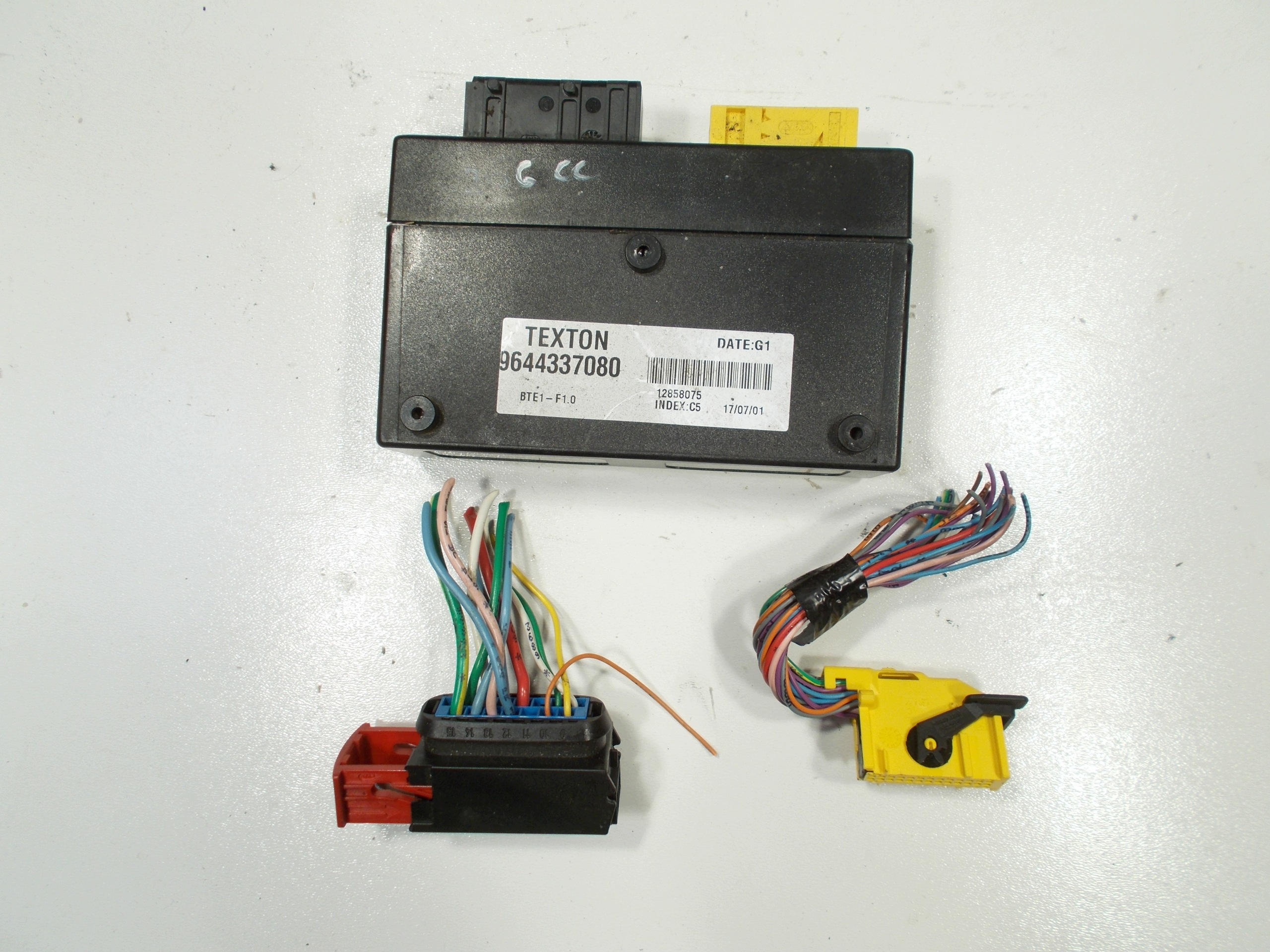 control unit module roofs PEUGEOT 206 CC CABRIO 9644337080 KOSTKI WTYKI