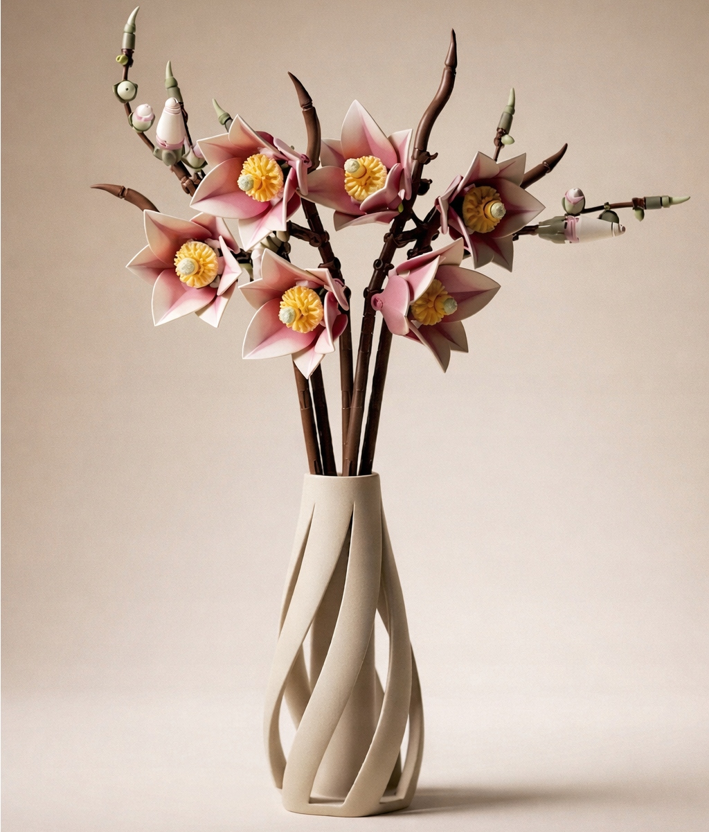 FORMAE Flow Air wazon projektowany dla Botanical lego 11510 Magnolii