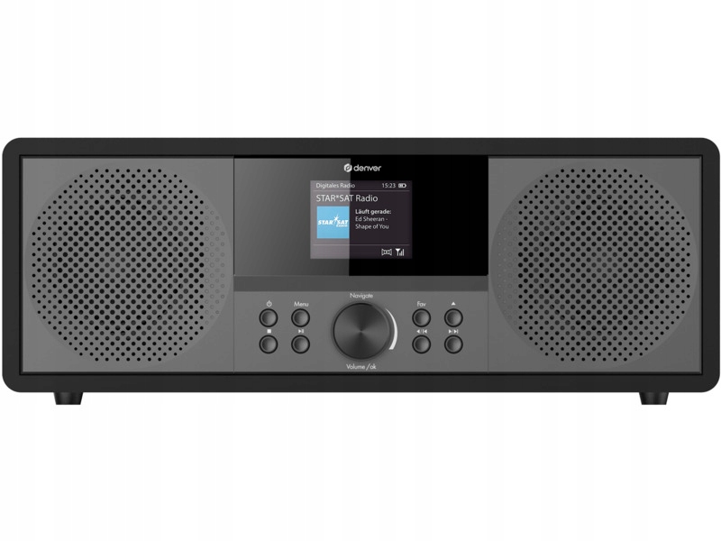 System muzyczny Denver z radiem internetowym czarny