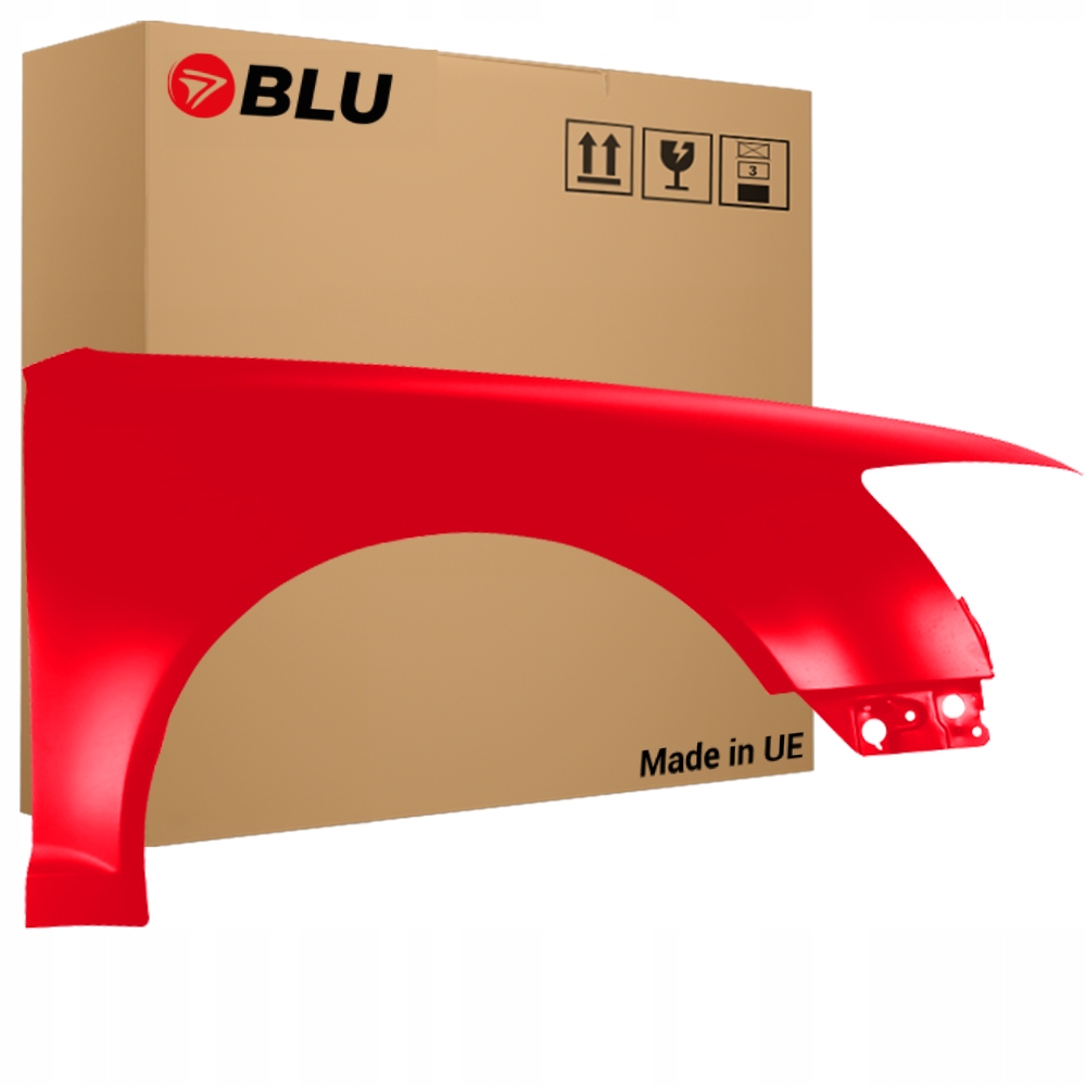 Blu Blatník Audi A6 C6 Lift LZ3M pravý červený 08-11 přední MisanoRot