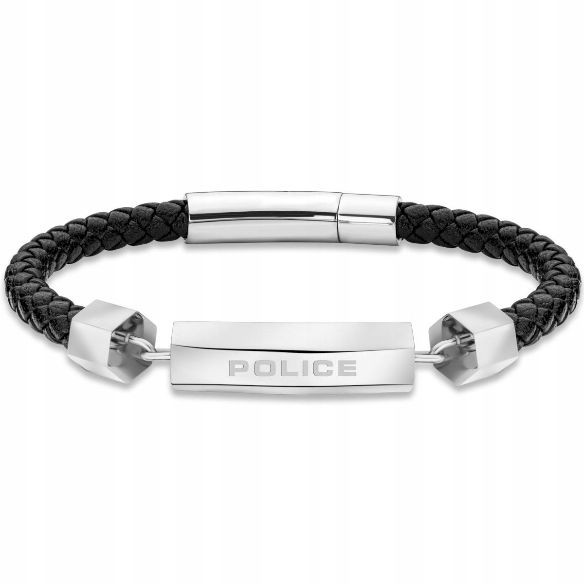 Černo-stříbrný pánský náramek Police Hardware PEAGB2119634