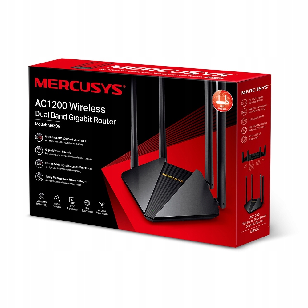 Router Mercusys MR30G 802.11ac (Wi-Fi 5)