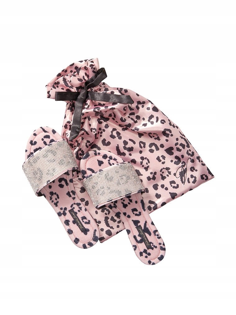 

Kapcie klapki Victoria's Secret kryształki cętki M