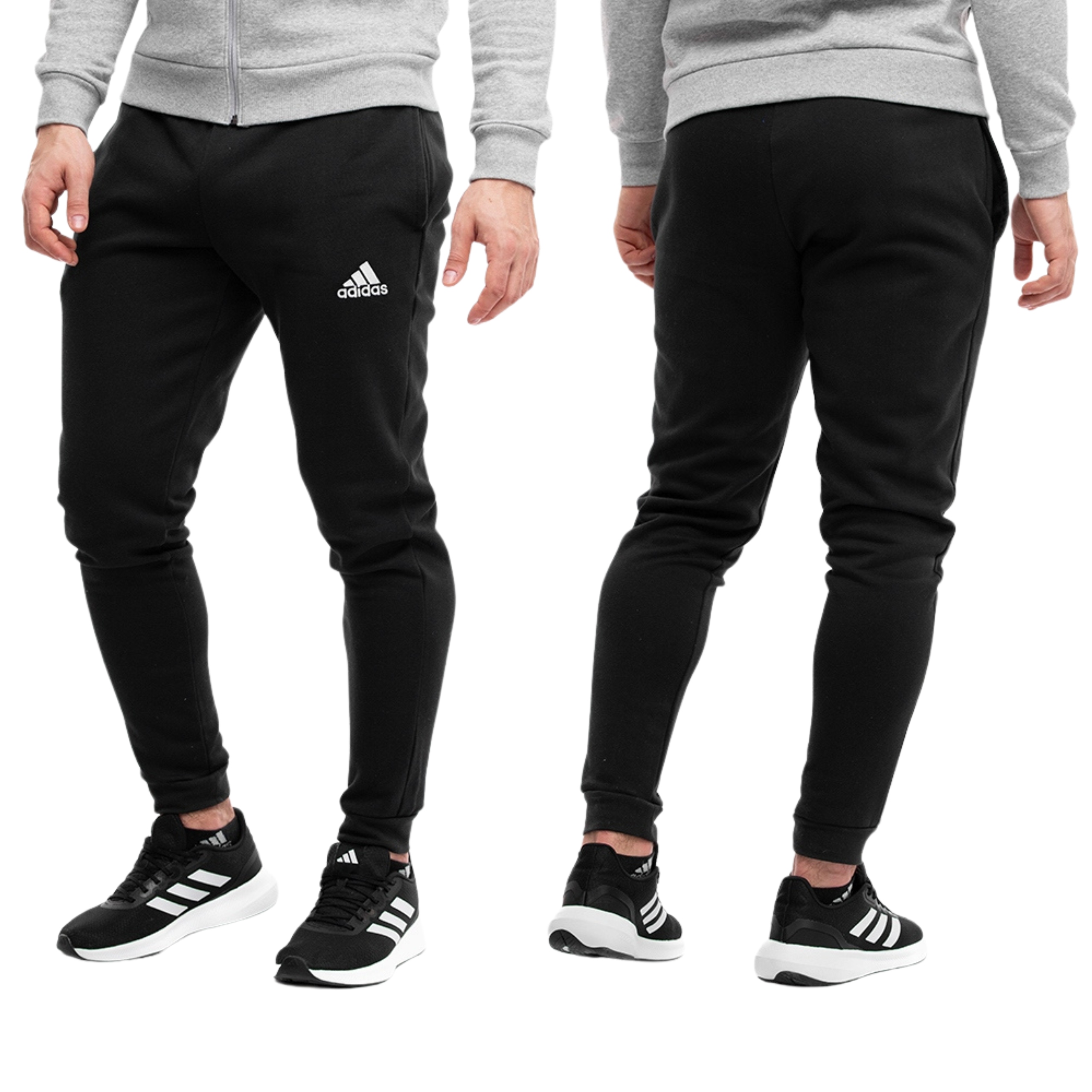 Spodnie Dresowe Męskie adidas Entrada 22 Sportowe Dresy Bawełna Czarne M