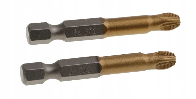 

Końcówki Wkrętakowe PZ3 x 50 mm Bity Tytanowe 2szt