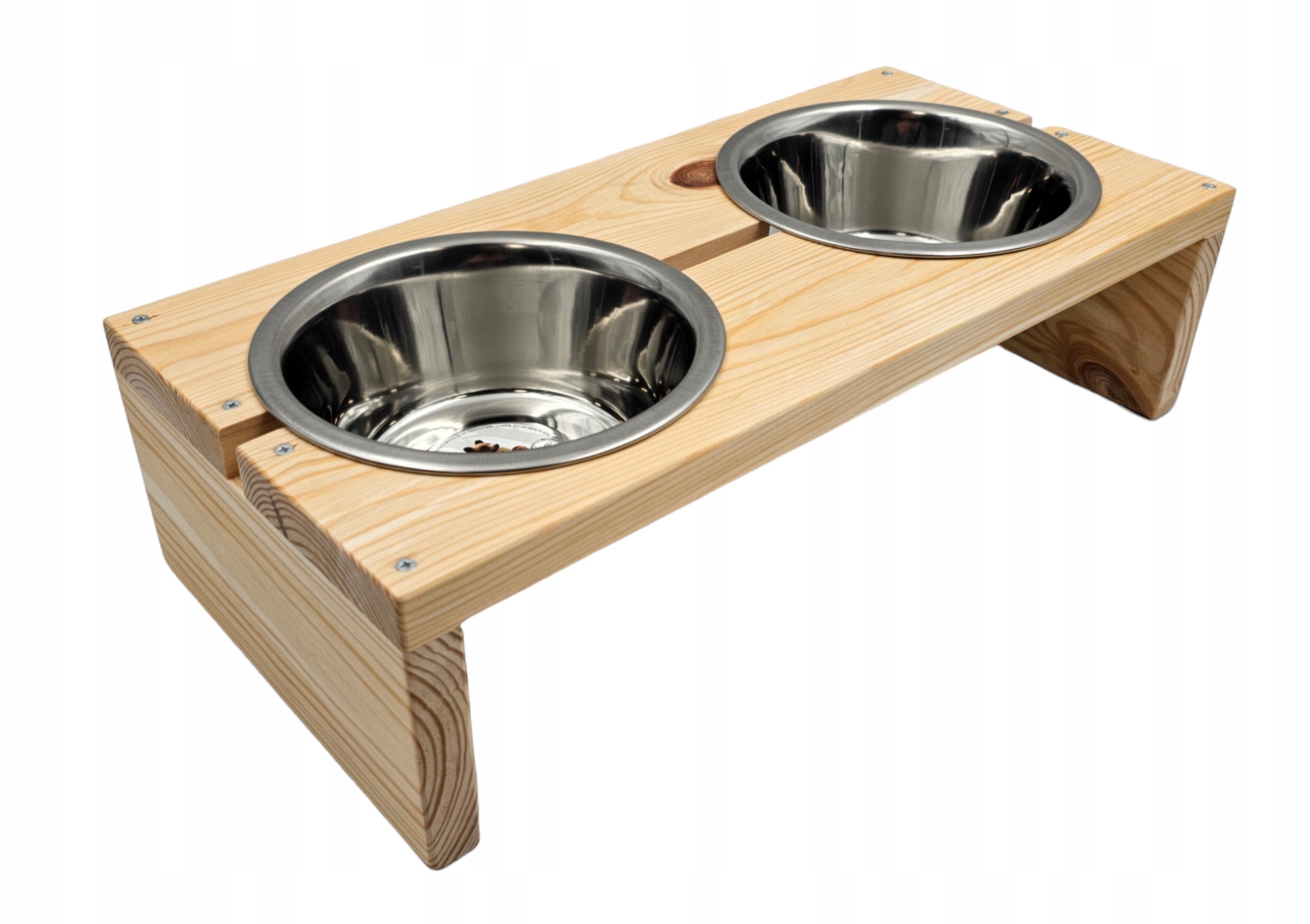 Levně Misky pro velkého Psa na Stojanu 2x1800 ml nerezová ocel