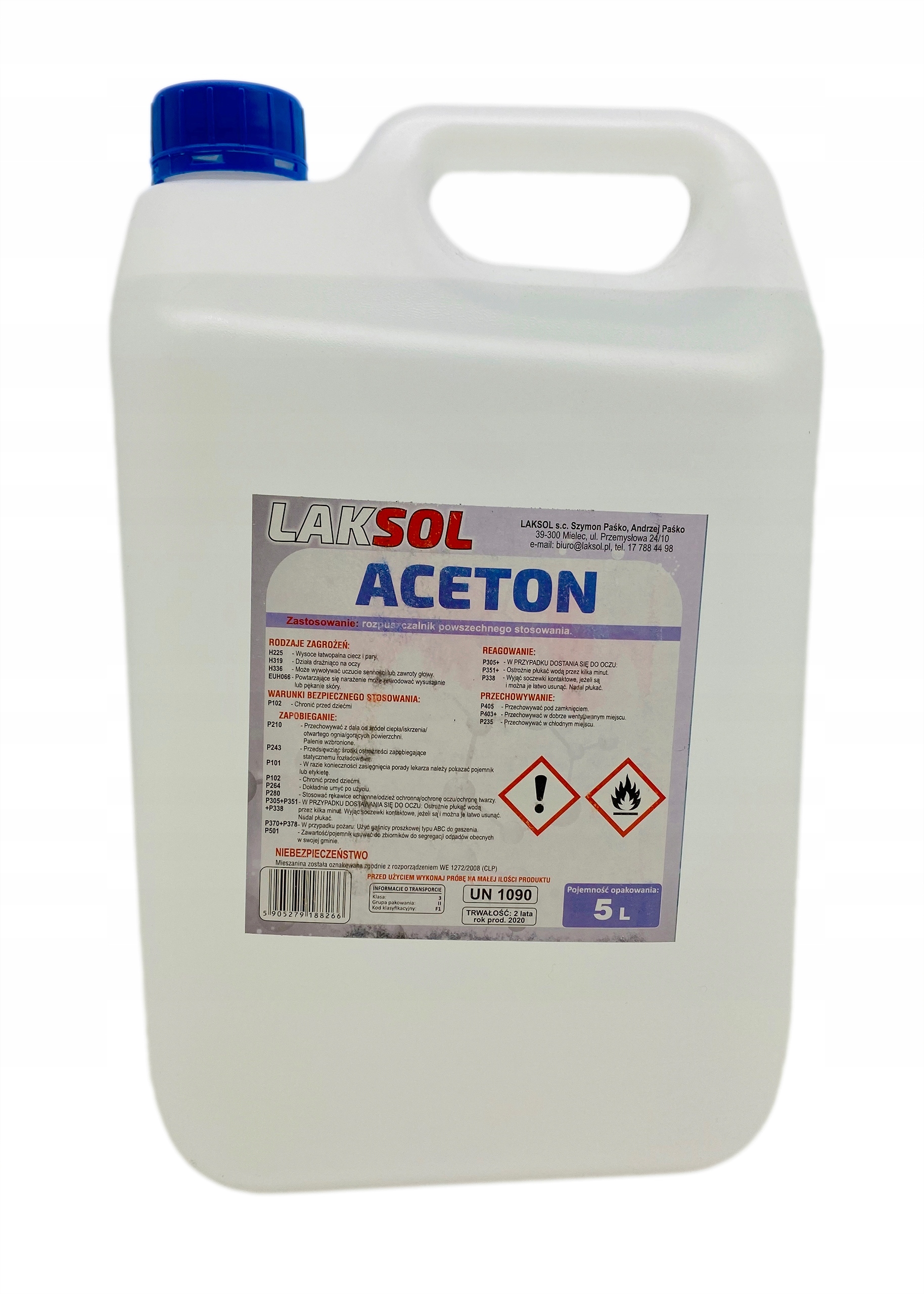 

Aceton Techniczny 5 L