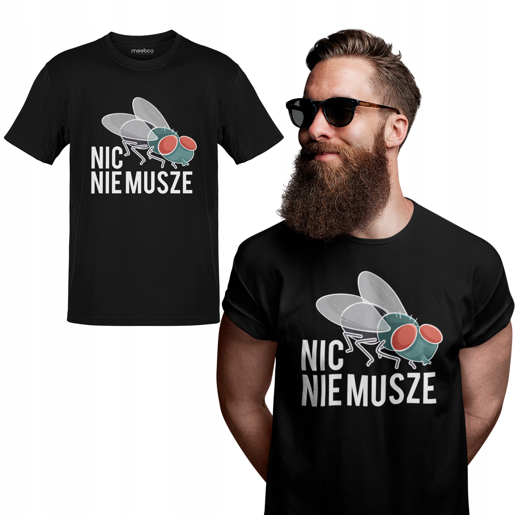 

Koszulka Męska Tshirt Nic Nie Muszę Na Prezent