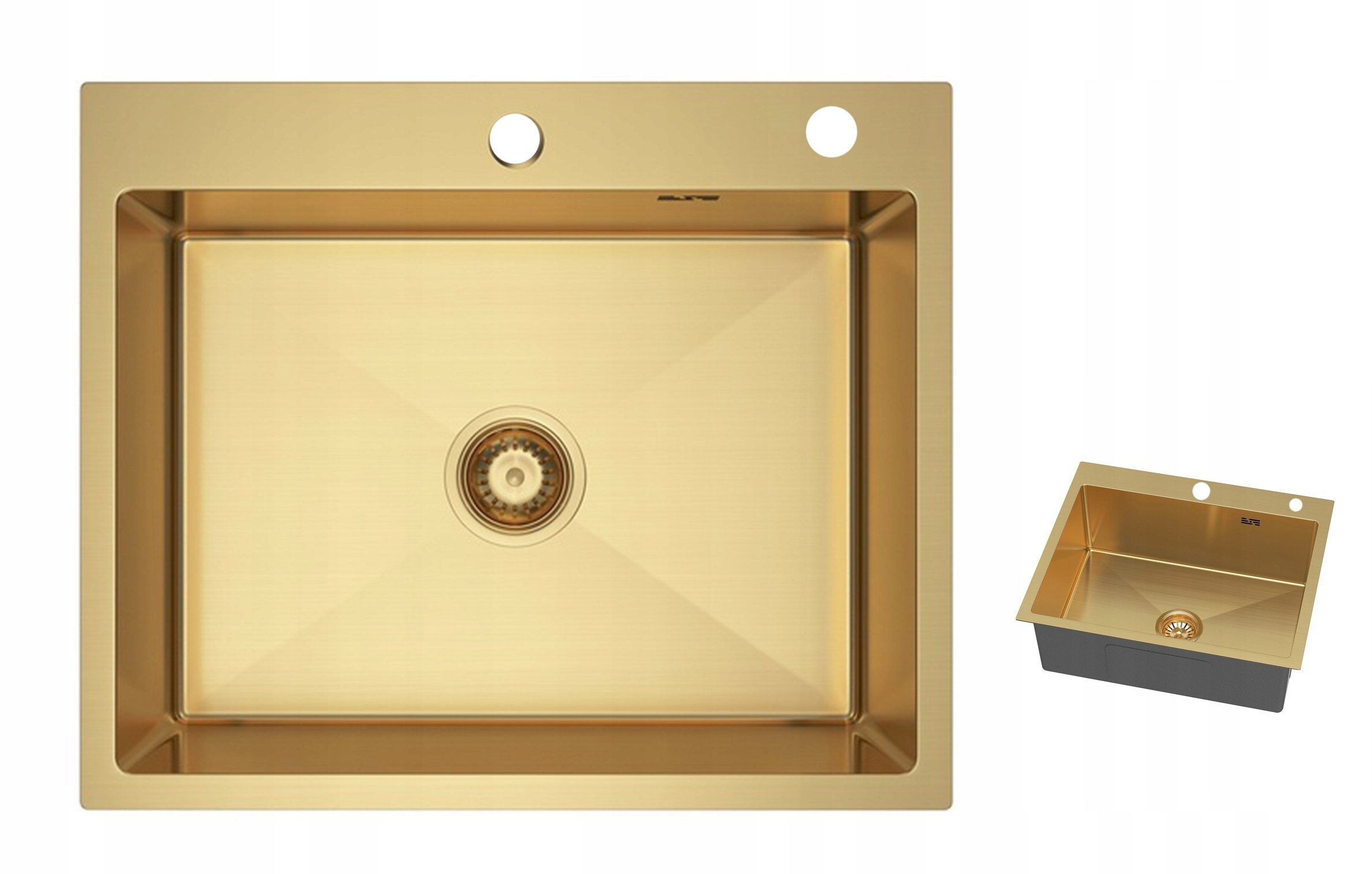 Jednokomorový Zlatý Dřez Dřez Gold Klasický Do Kuchyně Obdélník BARI60