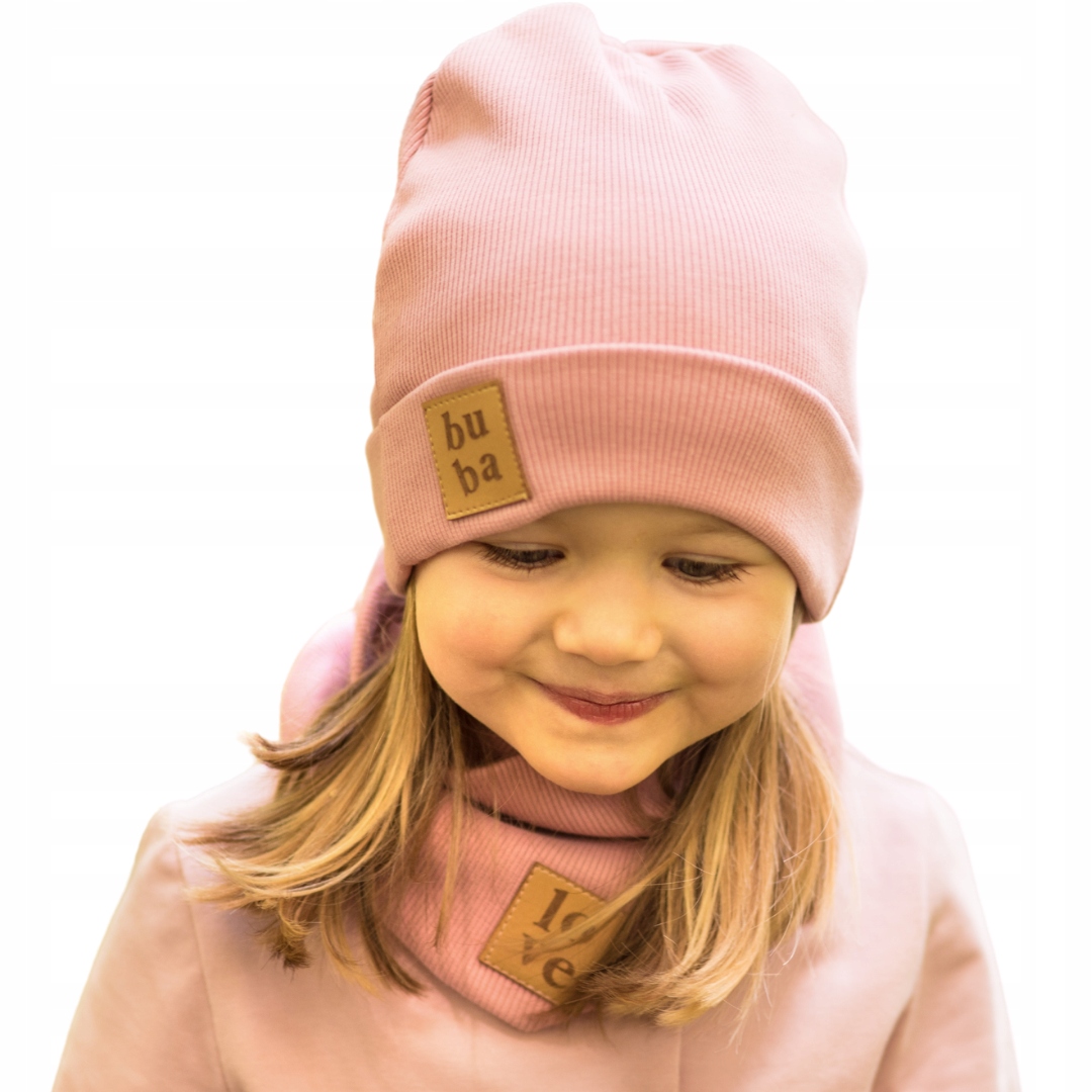 

Czapka i komin wiosna-jesień - peonia 52-56