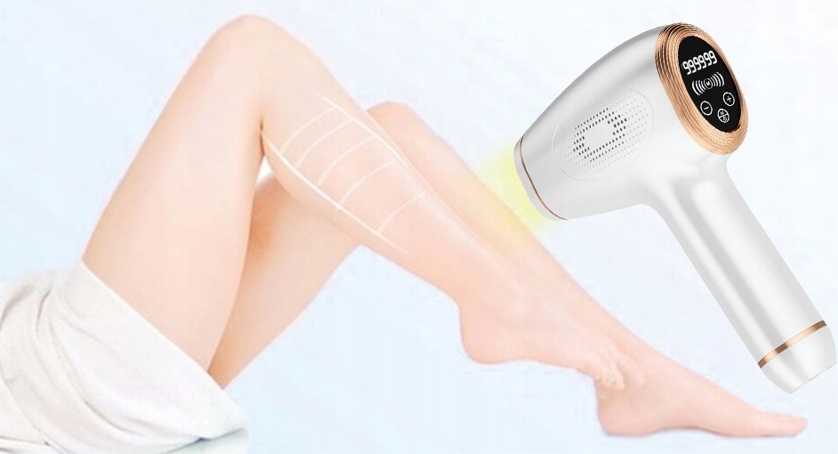 DEPILATOR LASEROWY IPL DO WŁOSÓW MOCNY SKUTECZNY Zasilanie sieciowo-akumulatorowe