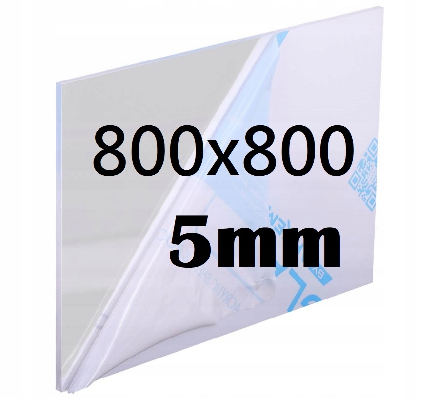Plexi Plexi Plexi Plexa na míru 80 cm x 80 cm x 5 mm Bezbarvá Deska