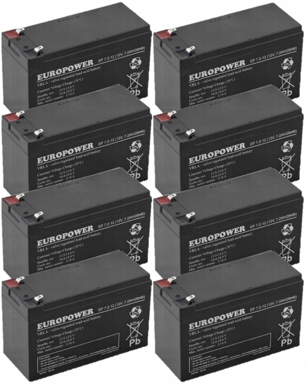 TBC33 Baterie Zestaw Akumulatorów Do Ups Apc Eaton Powerwalker 8x Ep 7,2-12