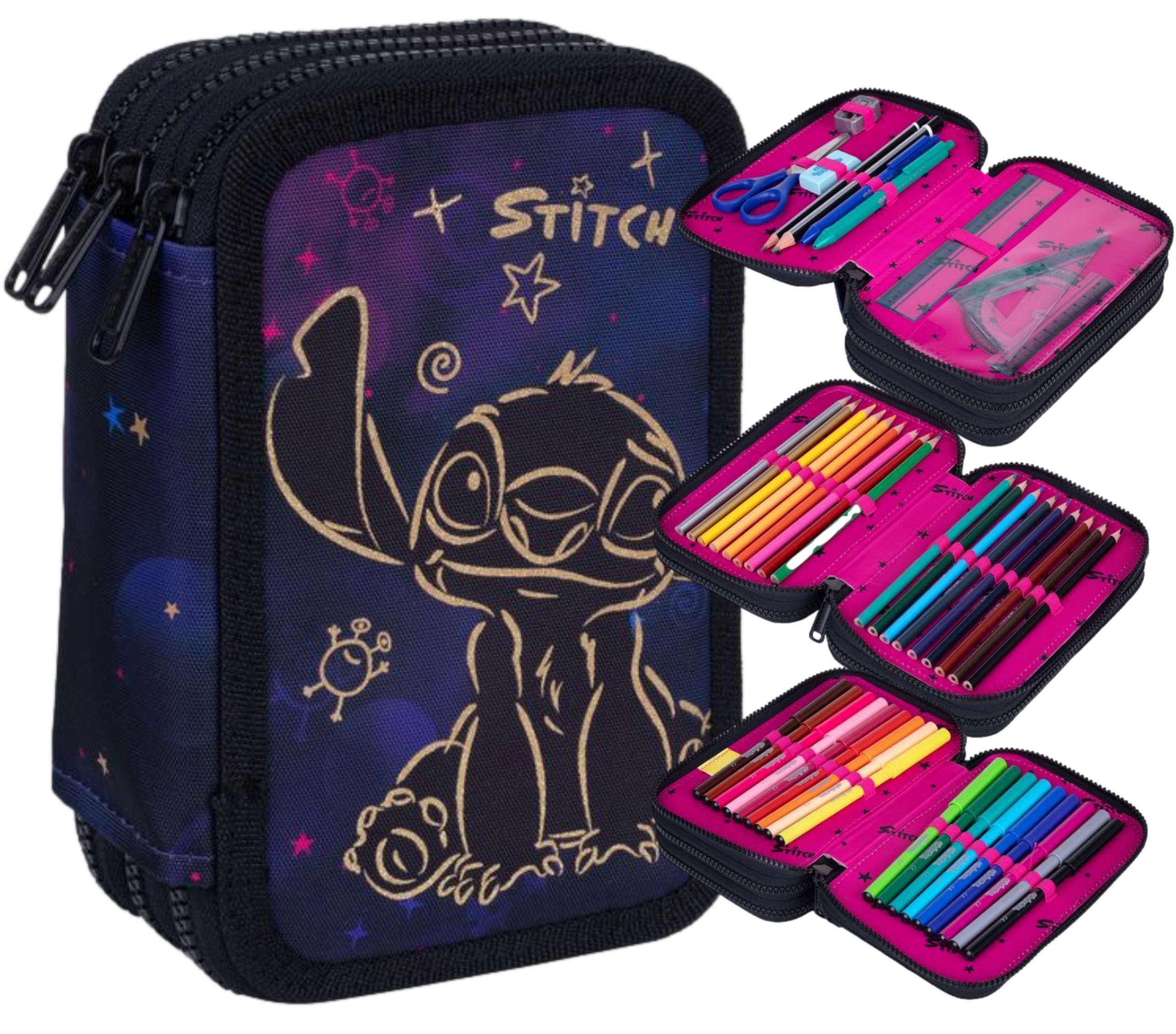 PIÓRNIK POTRÓJNY LILO&STITCH DISNEY GOLDEN JUMPER 3 COOLPACK