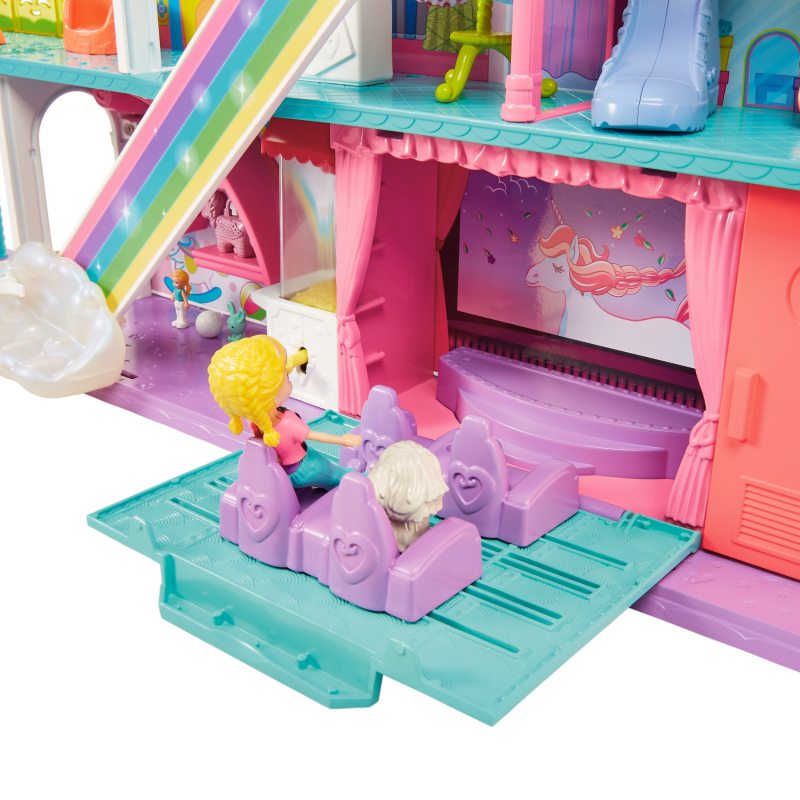 Polly Pocket Tęczowe Centrum Handlowe Zestaw HHX78 Materiał karton plastik