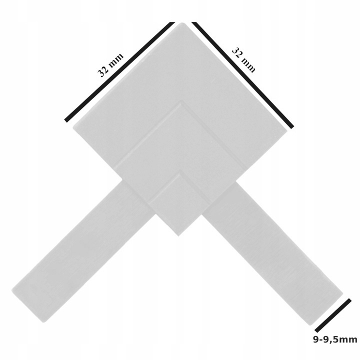 NAROŻNIK PVC ŁĄCZNIK PROFILU RAMEK MOSKITIERY OKIENNEJ KĄTOWNIK MAHOŃ Marka inna