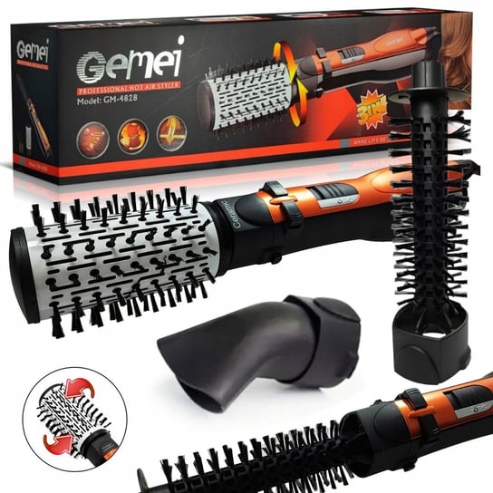 Suszarko Lokówka Obrotowa Rotacyjna Suszarko Szczotka Prostownica 4W1