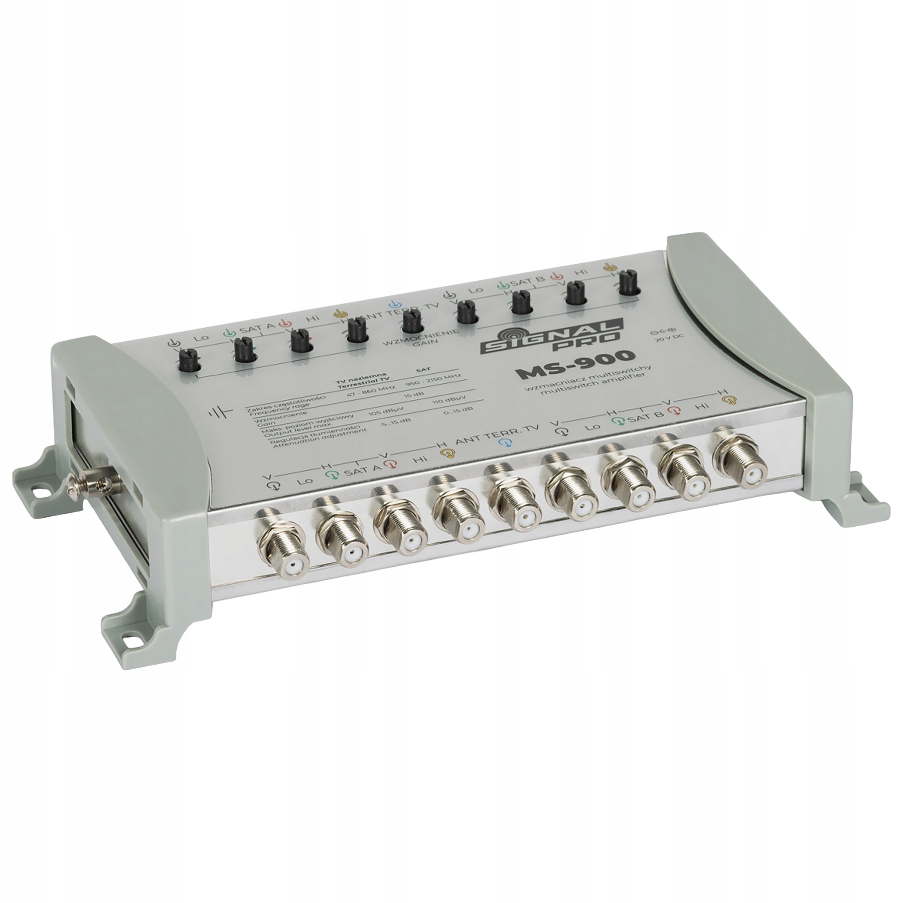 Zesilovač Pro Multipřepínač MS-900 9 Vstupů 9 Signalizačních Výstupů