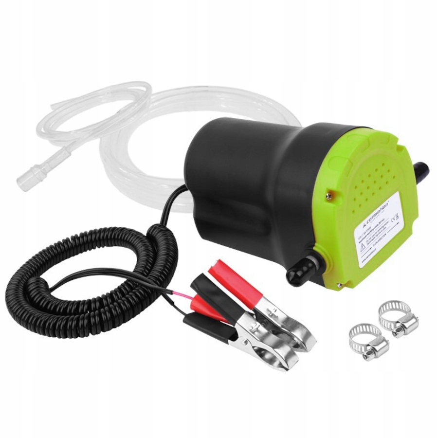 Pompa do spuszczania oleju napędowego 12V, 100W + Alkotest jednorazowy