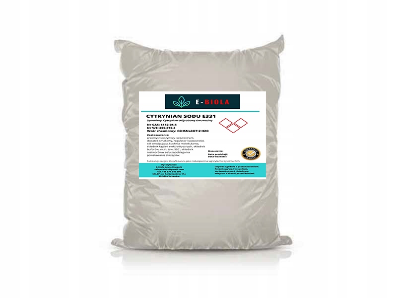 Levně Citrát Sodný Potravinářský Trojsodný E331 5 Kg