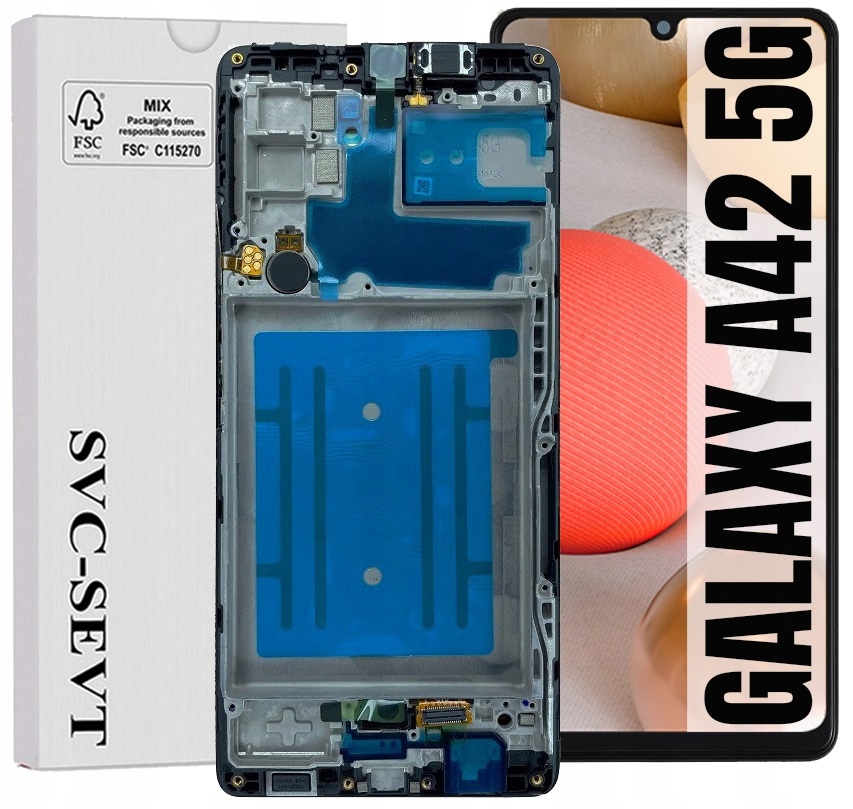 Displej Pro Samsung Galaxy A42 5G A426 Originální Oem Obrazovka +rámeček