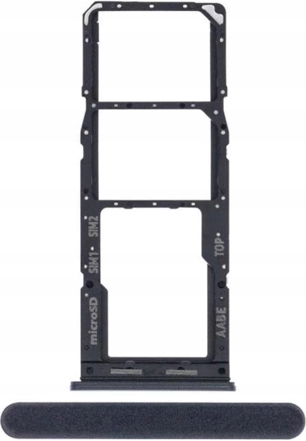 SZUFLADKA TACKA KARTY SIM MICROSD SAMSUNG A12 SM-A125F CZARNA BLACK