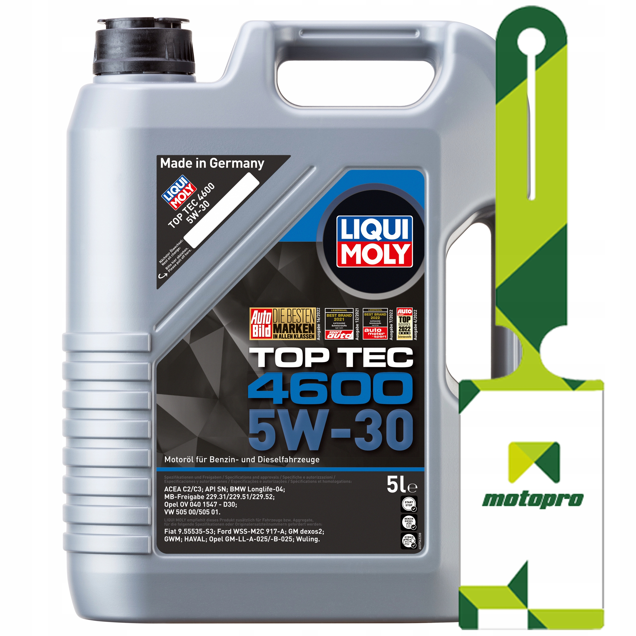 

Liqui Moly Top Tec 4600 5W30 5L 2316