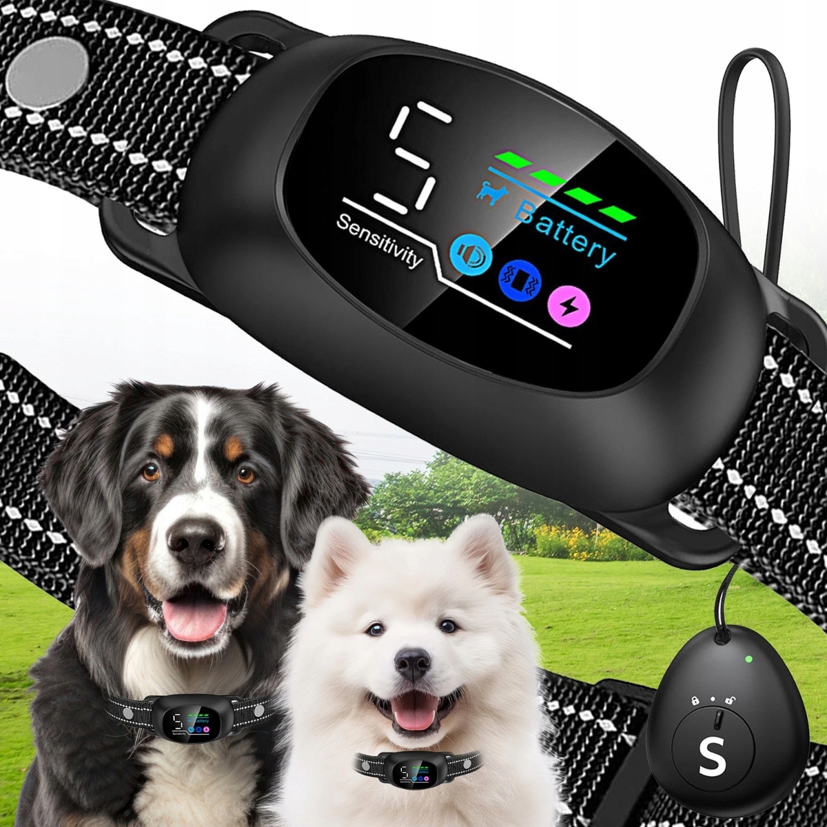 Levně Elektrický Obojek Pro Psa Proti Štěkání, Účinný, Inteligentní