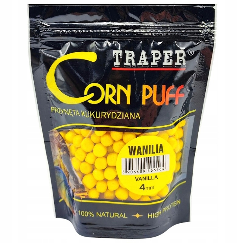Przynęta Pływająca Kukurydziana Traper Corn Puff 4mm 20gr Wanilia Na Haczyk