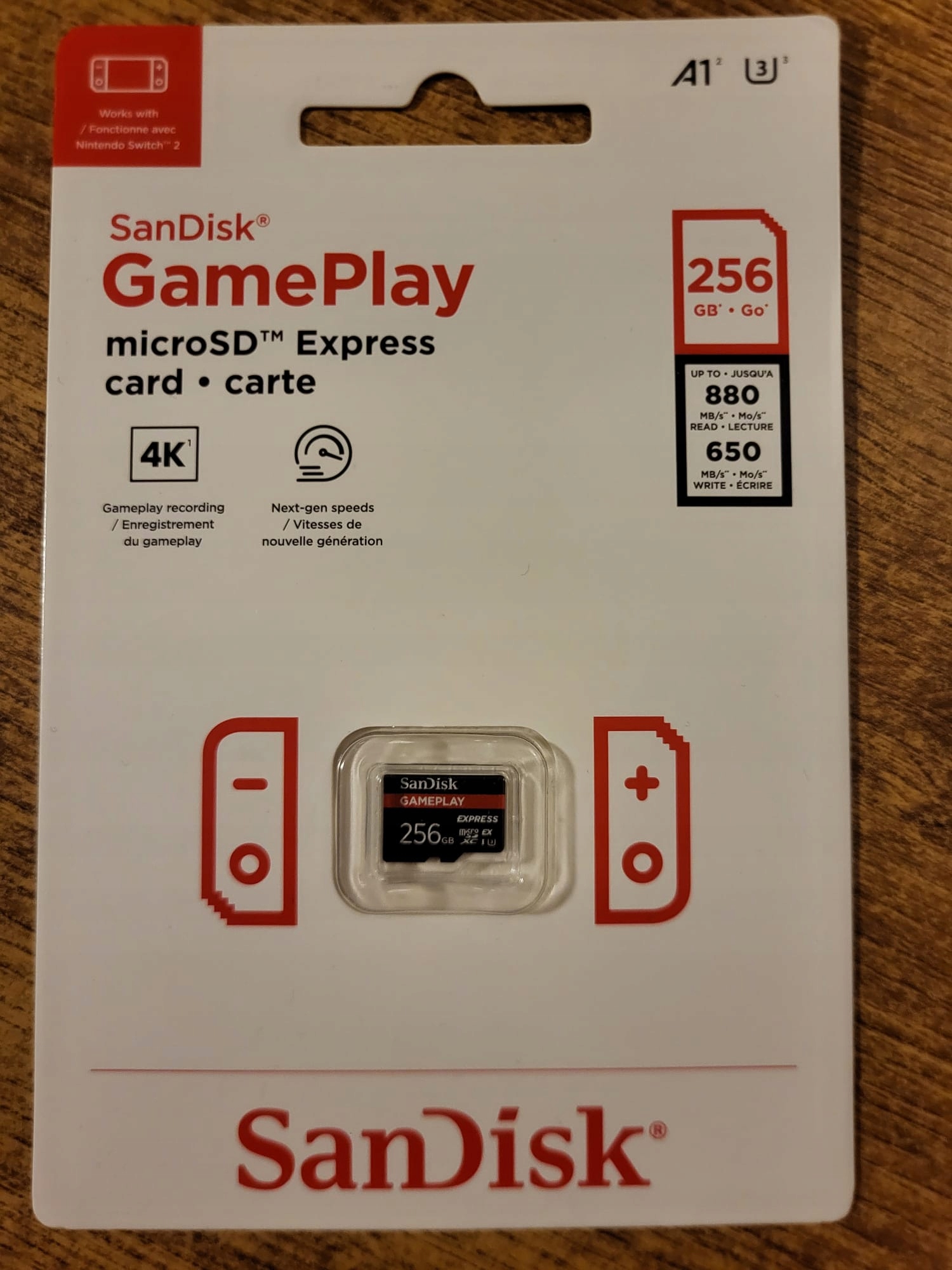 Micro Sdxc 256 Gb Express Sandisk Game Play Nint. Switch 2 Nová Zabalená
