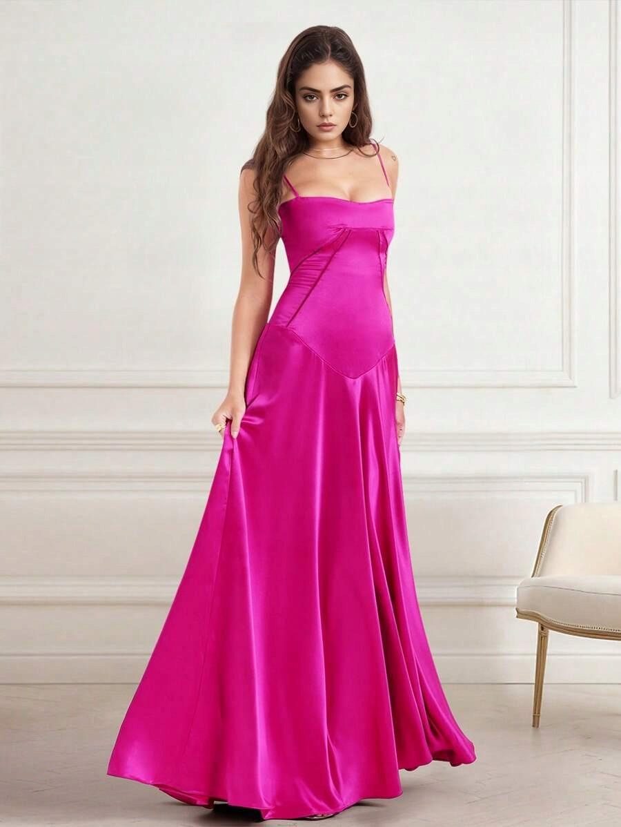 Shein Růžová Šaty Maxi L4J S06__M