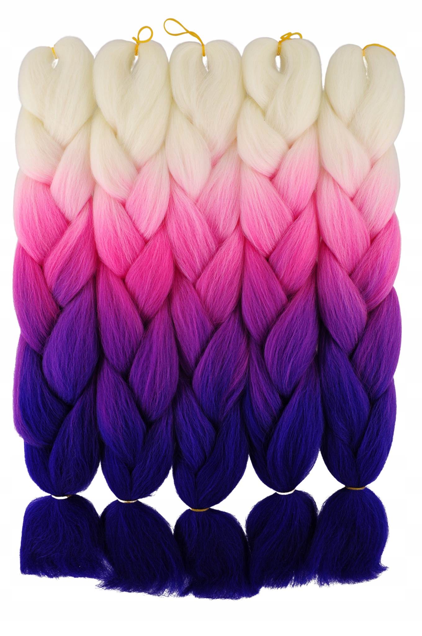 WŁOSY SYNTETYCZNE KOLOROWE WARKOCZYKI OMBRE 4-06 Marka Smart Colours