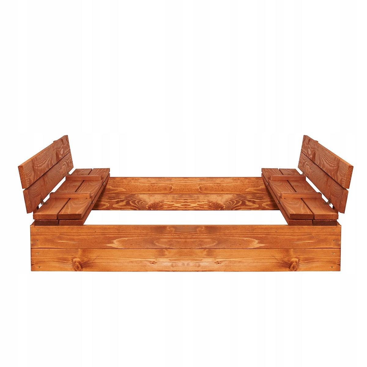 PIASKOWNICA ZAMYKANA Z ŁAWECZKAMI 120X120 cm Wiek dziecka 3 lata +