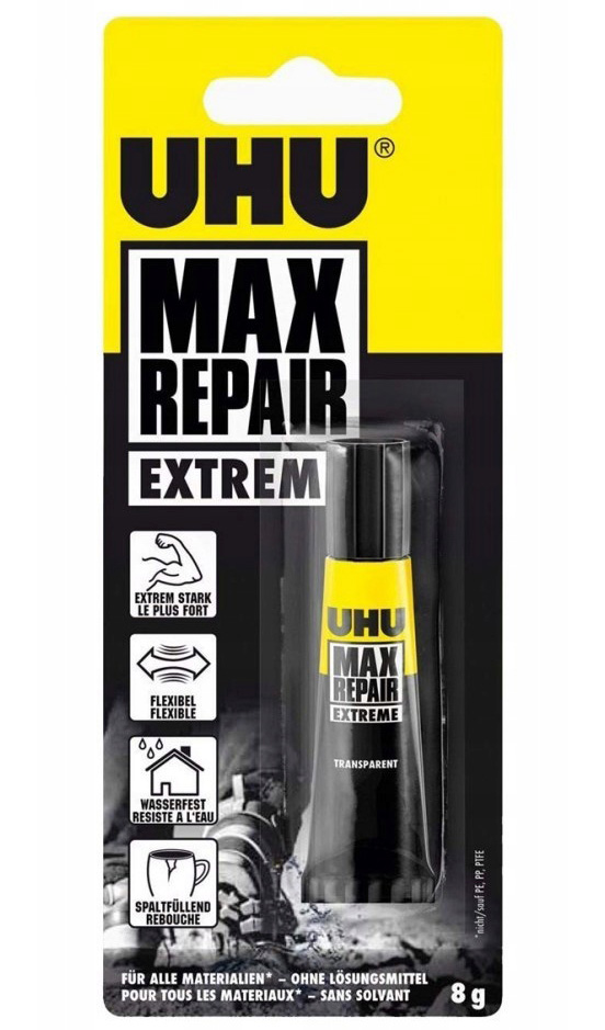 

Klej profesjonalny wodoodporny Uhu Max Repair 8g