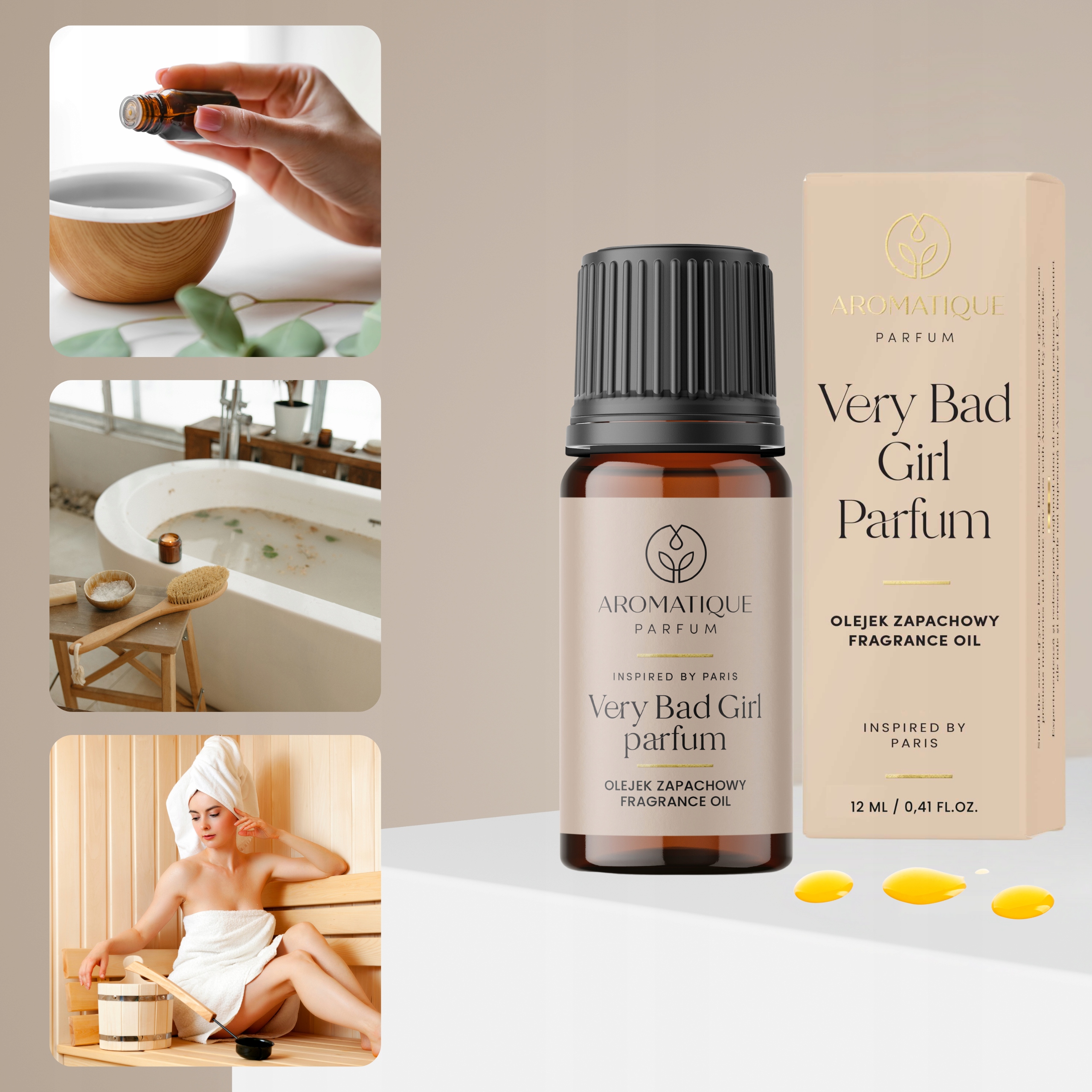 OLEJEK ZAPACHOWY Very Bad Girl PERFUM AROMATIQUE Popularne Perfumy 12ml Pojemność 12 ml